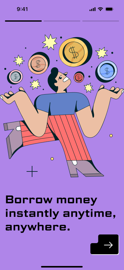 Borrow money instantly